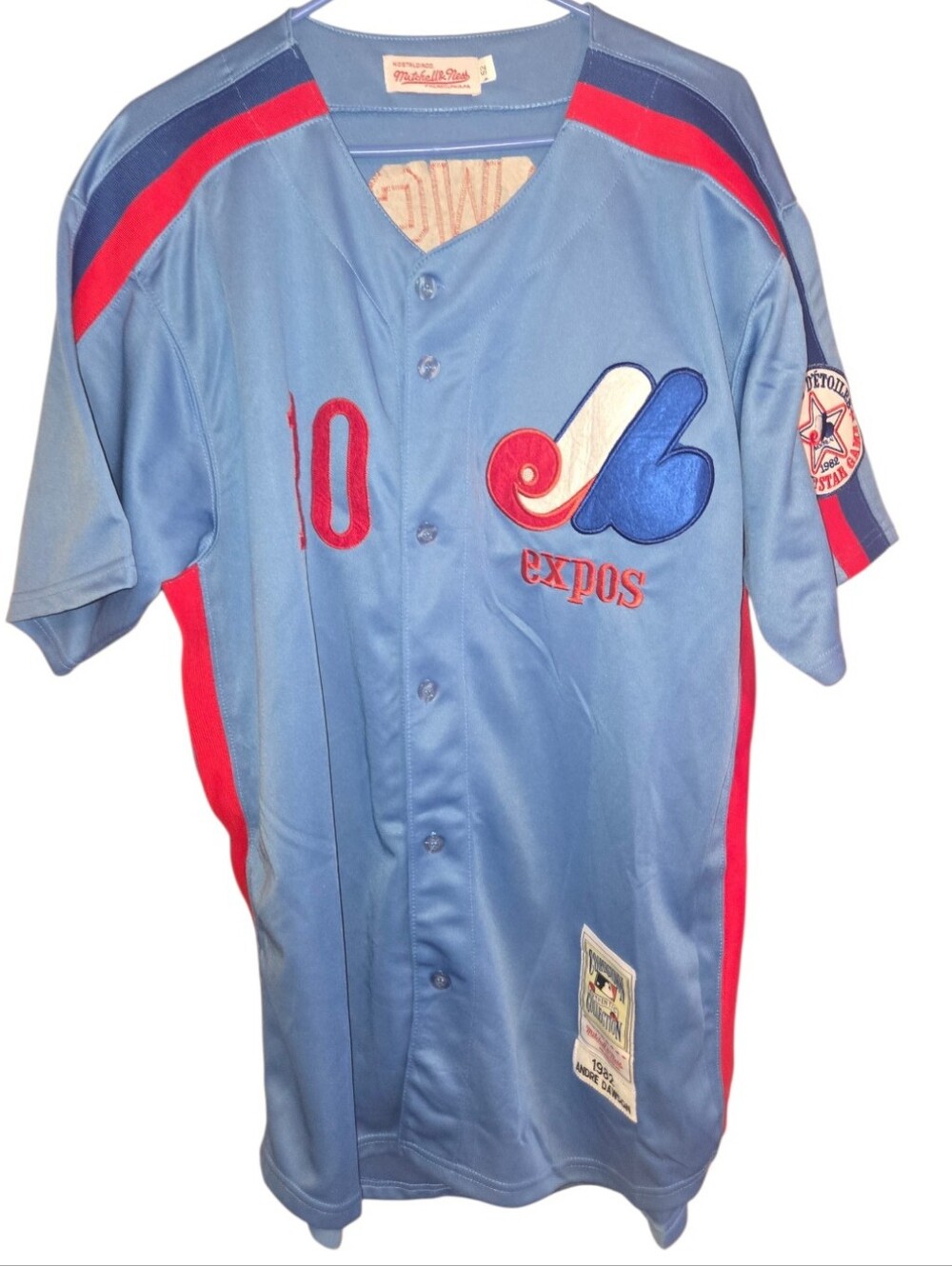 Mitchell & Ness Montreal Expos Powder Blue Road All-Star Game Jersey Size 52